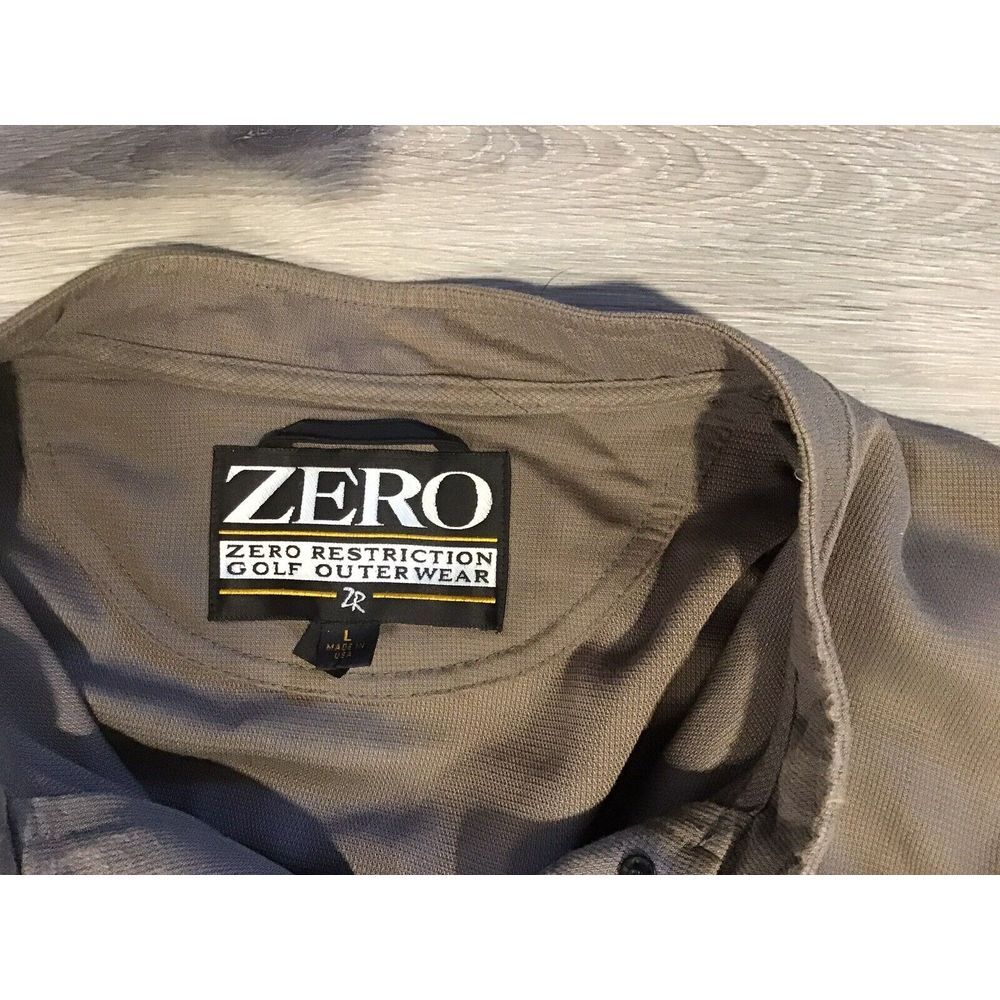 Mens Zero Restriction Gray Golf Quarter Snap Pullover Size Large - Picture 3 of 7